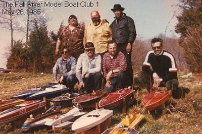 Frnt l. to r. Dennis Pacheco,Mike Yell, Bob Pacheco,Bob Gomes.<br />Rear l.-r. John Pacheco,Bill &quot;Butch&quot;Pacheco, Joe &quot;McCoo&quot; Correia<br />All ABC Shneurle nitro tuned motors.