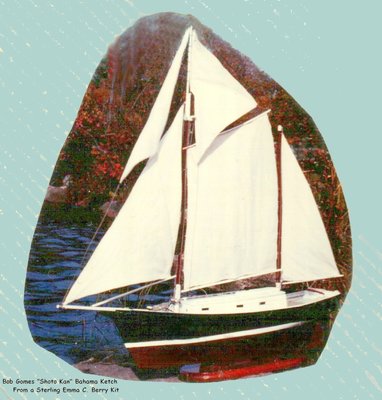 Another Emma made to look like Bob Gomes<br />&quot;Ketch &quot;Shoto-Kan&quot;. Real sailboat lost 1979