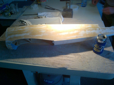 Primed and not sanded yet