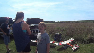 Our youngest visitor trainer on the club training plane.