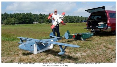 With my Kawanishi Emily and Hu-16 Albatros