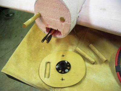 Bulkheads get epoxy and dowels with screws.